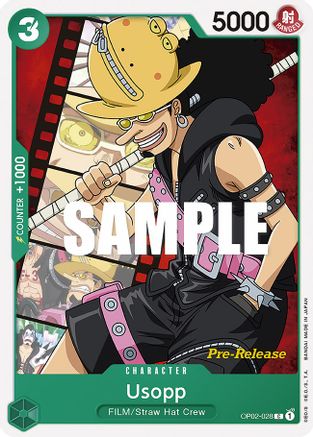 (OP02-028) Usopp - Paramount War Pre-Release Cards Normal