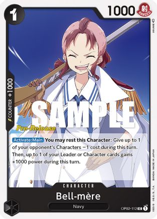 (OP02-112) Bell-mere - Paramount War Pre-Release Cards Normal