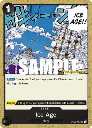 (OP02-117) Ice Age - Paramount War Pre-Release Cards Normal