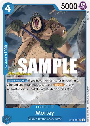 (OP02-061) Morley - Paramount War Pre-Release Cards Normal