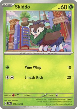 Skiddo - 011/198 11 - SV01 Scarlet & Violet Base Set Reverse Holofoil