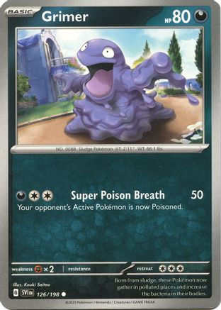 Grimer (126/198) - SV01 Scarlet & Violet Base Set  - Common