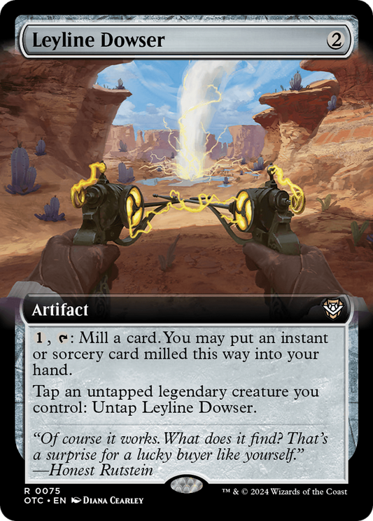 Leyline Dowser (OTC-075) - Outlaws of Thunder Junction Commander: (Extended Art) Foil