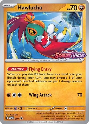 Hawlucha (Prerelease) (7) - SV Scarlet & Violet Promo Cards Holofoil - Promo