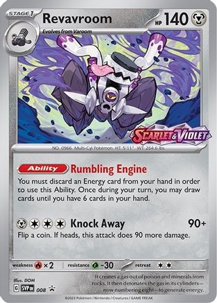 Revavroom (Prerelease) (8) - SV Scarlet & Violet Promo Cards Holofoil - Promo