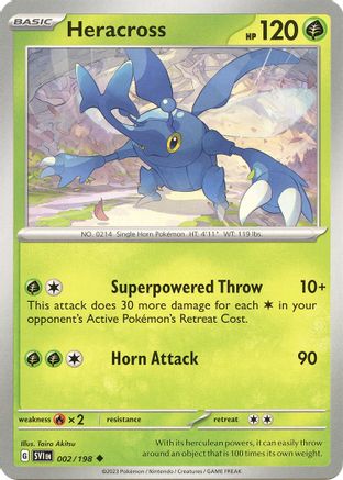 Heracross (2/198) - SV01 Scarlet & Violet Base Set  - Uncommon