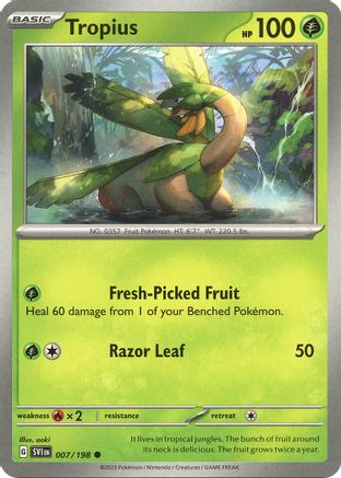 Tropius (7/198) - SV01 Scarlet & Violet Base Set Reverse Holofoil - Common