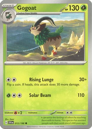 Gogoat (12/198) - SV01 Scarlet & Violet Base Set  - Common