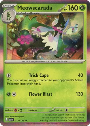 Meowscarada (15/198) - SV01 Scarlet & Violet Base Set Reverse Holofoil - Rare