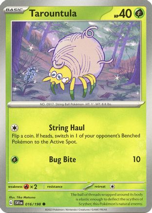 Tarountula - 016/198  - SV01 Scarlet & Violet Base Set Reverse Holofoil