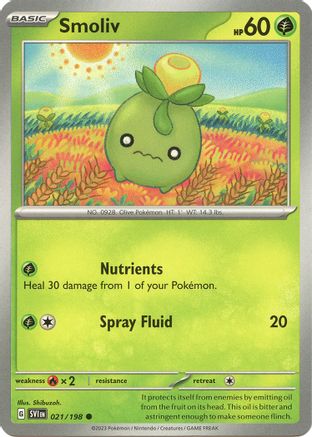 Smoliv (21/198) - SV01 Scarlet & Violet Base Set Reverse Holofoil - Common
