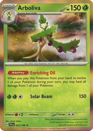 Arboliva (23/198) - SV01 Scarlet & Violet Base Set Holofoil - Rare