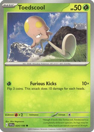 Toedscool (24/198) - SV01 Scarlet & Violet Base Set  - Common