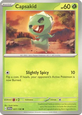 Capsakid (27/198) - SV01 Scarlet & Violet Base Set Reverse Holofoil - Common