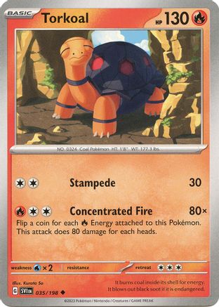 Torkoal - 035/198 35 - SV01 Scarlet & Violet Base Set