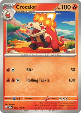 Crocalor (37/198) - SV01 Scarlet & Violet Base Set  - Uncommon
