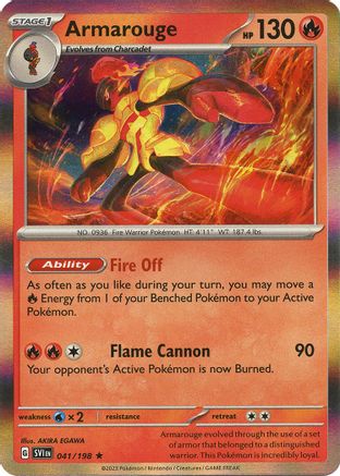 Armarouge (41/198) - SV01 Scarlet & Violet Base Set Reverse Holofoil - Rare