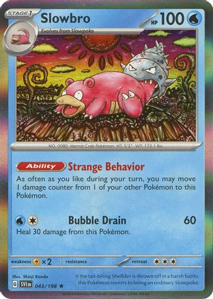 Slowbro (43/198) - SV01 Scarlet & Violet Base Set Holofoil - Rare