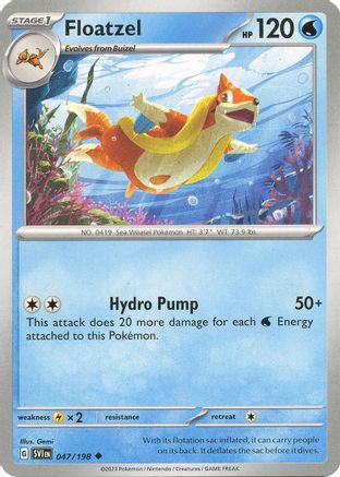 Floatzel (47/198) - SV01 Scarlet & Violet Base Set Reverse Holofoil - Uncommon