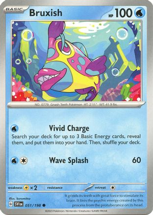 Bruxish (51/198) - SV01 Scarlet & Violet Base Set Reverse Holofoil - Common