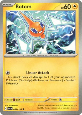 Rotom (69/198) - SV01 Scarlet & Violet Base Set Reverse Holofoil - Common