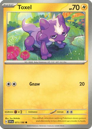 Toxel (71/198) - SV01 Scarlet & Violet Base Set Reverse Holofoil - Common