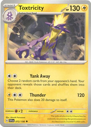 Toxtricity (72/198) - SV01 Scarlet & Violet Base Set Reverse Holofoil - Uncommon