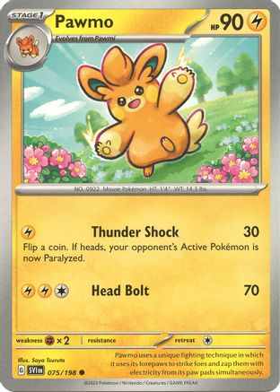 Pawmo (75/198) - SV01 Scarlet & Violet Base Set  - Common