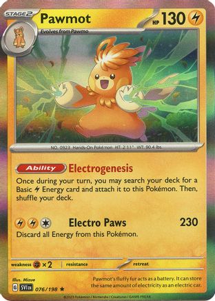 Pawmot (76/198) - SV01 Scarlet & Violet Base Set Reverse Holofoil - Rare