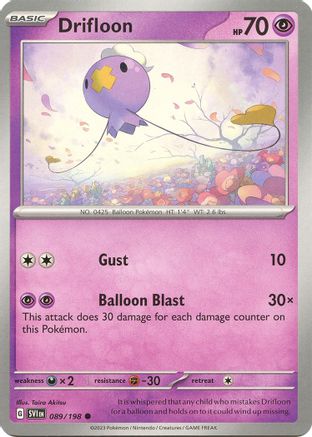 Drifloon (89/198) - SV01 Scarlet & Violet Base Set  - Common