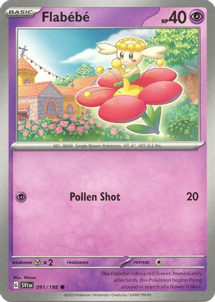 Flabebe - 091/198 - SV01 Scarlet & Violet Base Set Reverse Holofoil