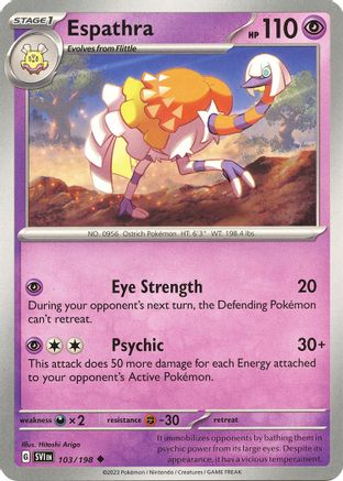 Espathra - 103/198 - SV01 Scarlet & Violet Base Set Reverse Holofoil