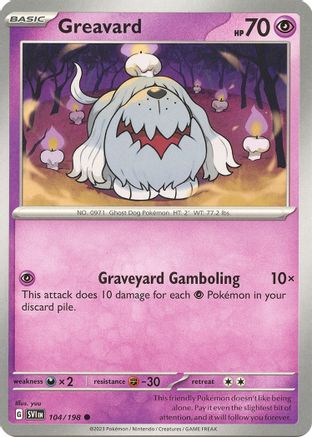 Greavard - 104/198 104 - SV01 Scarlet & Violet Base Set Reverse Holofoil