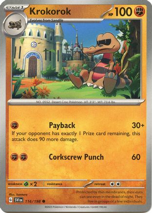 Krokorok (116/198) - SV01 Scarlet & Violet Base Set  - Common