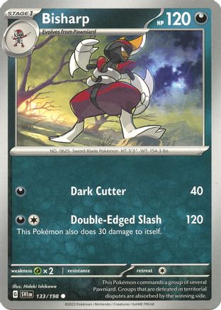Bisharp (133/198) - SV01 Scarlet & Violet Base Set  - Common