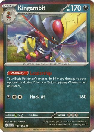 Kingambit (134/198) - SV01 Scarlet & Violet Base Set Holofoil - Rare