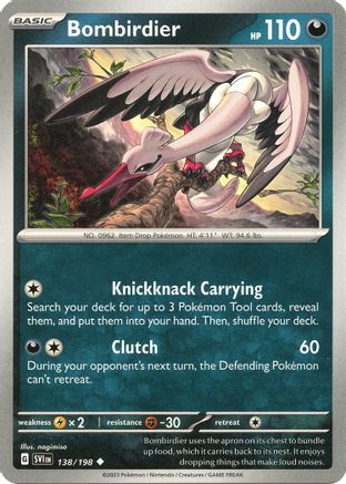 Bombirdier (138/198) - SV01 Scarlet & Violet Base Set Reverse Holofoil - Uncommon