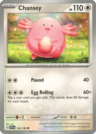 Chansey (144/198) - SV01 Scarlet & Violet Base Set  - Common