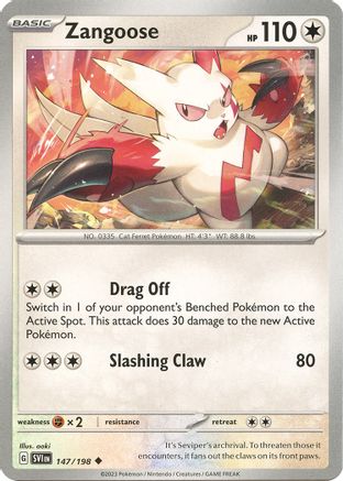 Zangoose (147/198) - SV01 Scarlet & Violet Base Set  - Uncommon