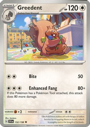 Greedent (152/198) - SV01 Scarlet & Violet Base Set  - Uncommon