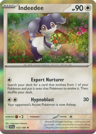 Indeedee (153/198) - SV01 Scarlet & Violet Base Set Reverse Holofoil - Rare