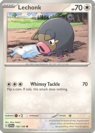 Lechonk (156/198) - SV01 Scarlet & Violet Base Set  - Common