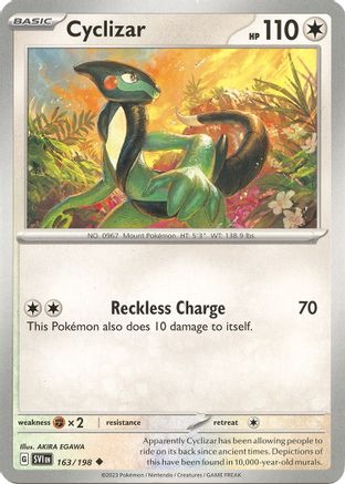 Cyclizar (163/198) - SV01 Scarlet & Violet Base Set Reverse Holofoil - Uncommon
