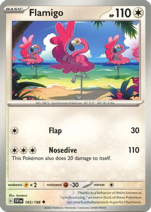 Flamigo (165/198) - SV01 Scarlet & Violet Base Set Reverse Holofoil - Uncommon
