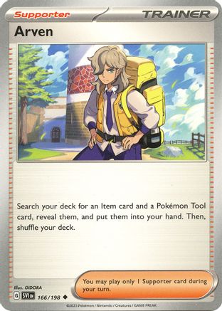 Arven (166/198) - SV01 Scarlet & Violet Base Set  - Uncommon