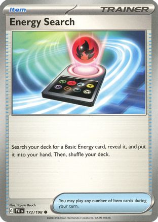 Energy Search - 172/198 - SV01 Scarlet & Violet Base Set Reverse Holofoil