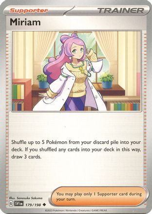 Miriam (179/198) - SV01 Scarlet & Violet Base Set  - Uncommon