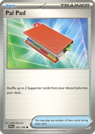 Pal Pad (182/198) - SV01 Scarlet & Violet Base Set  - Common