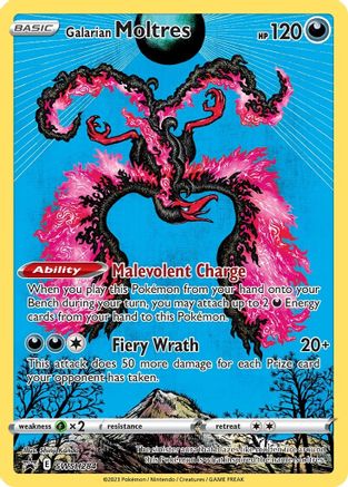 Galarian Moltres SWSH284 - SWSH Sword & Shield Promo Cards Holofoil - Promo