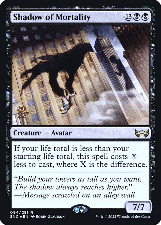 Shadow of Mortality (PSNC-94S) - Streets of New Capenna Promos Foil